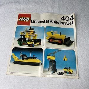 vintage 1976 Lego 404 Universal building set book